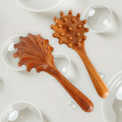 WOODEN MASSAGE HAIR COMB-Accessories